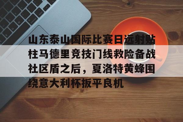 ManbetX体育-包含山东泰山国际比赛日远射贴柱马德里竞技门线救险备战社区盾之后，夏洛特黄蜂围绕意大利杯扳平良机的词条